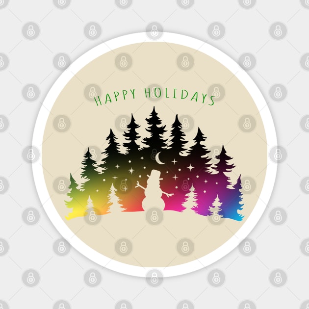 Happy Holidays 2023 Magnet by ShopBuzz